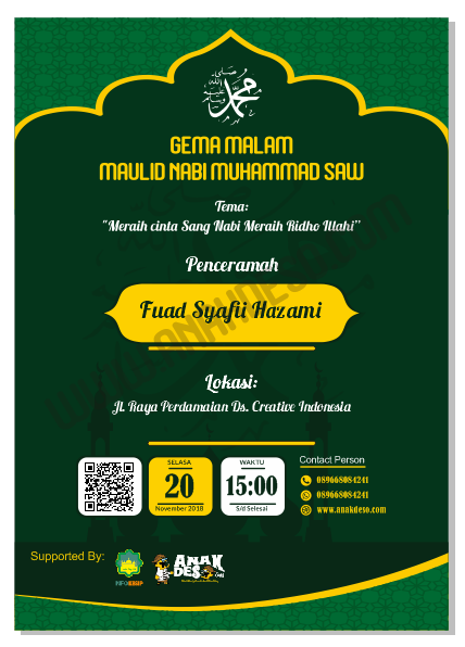 Detail Contoh Brosur Maulid Nabi Nomer 3