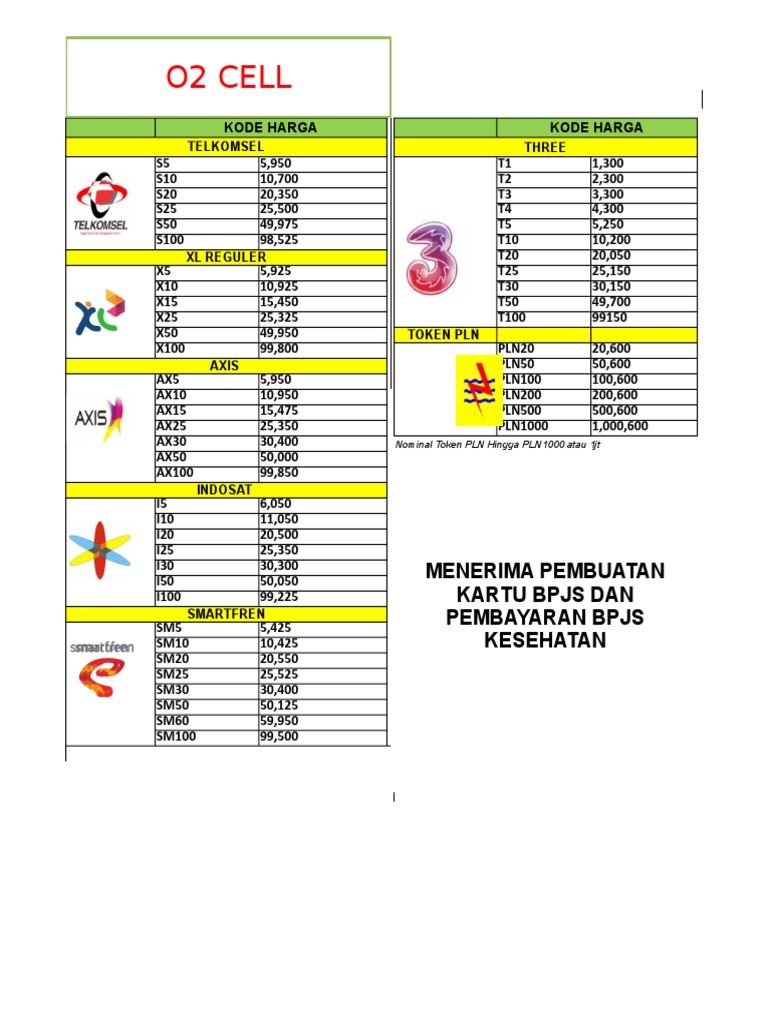 Detail Contoh Brosur Pulsa Nomer 2