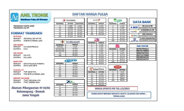 Detail Contoh Brosur Pulsa Nomer 43