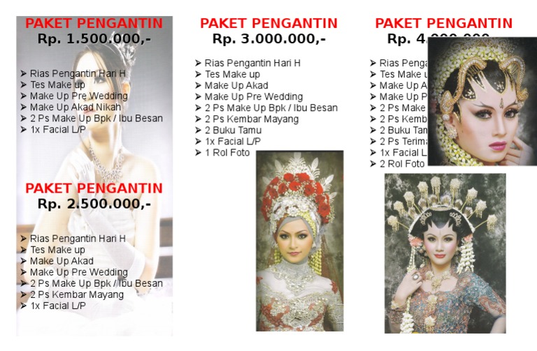 Detail Contoh Brosur Rias Pengantin Nomer 4