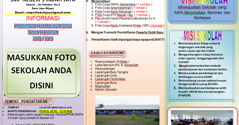 Detail Contoh Brosur Sekolah Sd Nomer 20