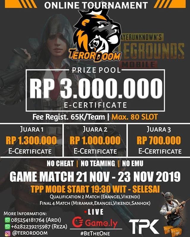 Contoh Brosur Turnamen Pubg - KibrisPDR