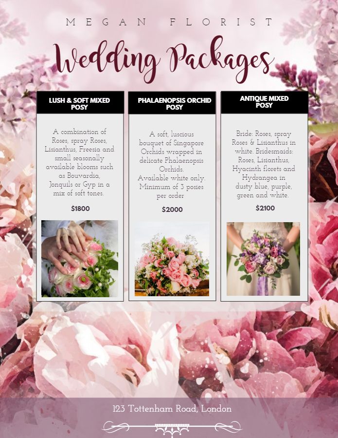 Detail Contoh Brosur Wedding Package Koleksi Nomer 4