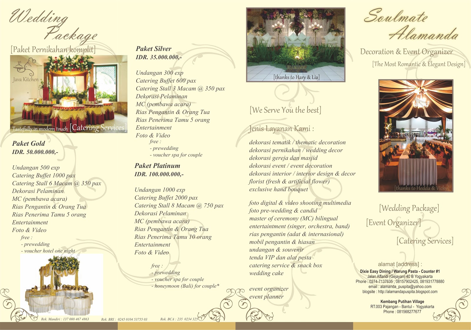 Detail Contoh Brosur Wedding Package Nomer 8