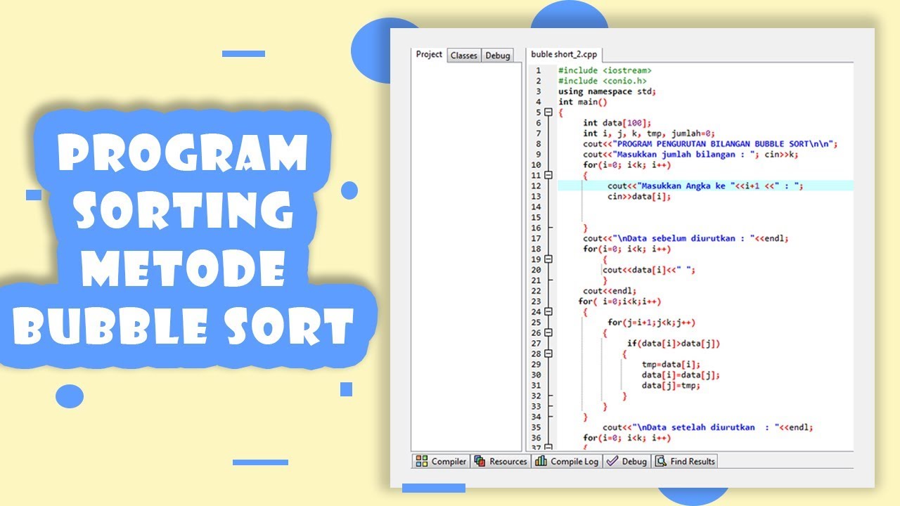 Detail Contoh Bubble Sort Nomer 32