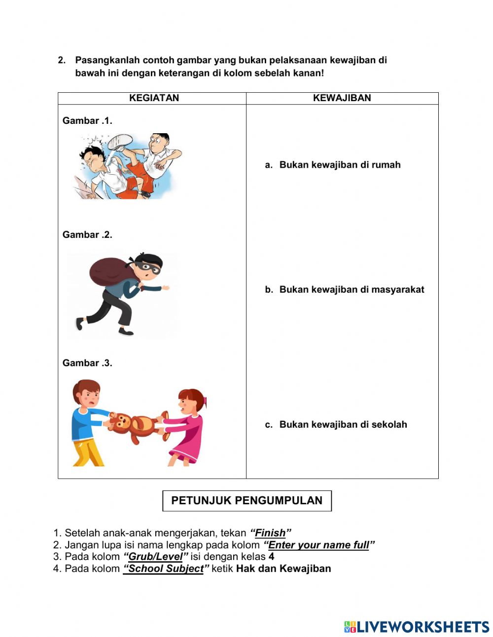 Detail Contoh Bukan Hak Nomer 46