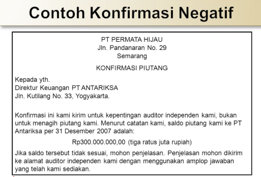 Detail Contoh Bukti Audit Nomer 5