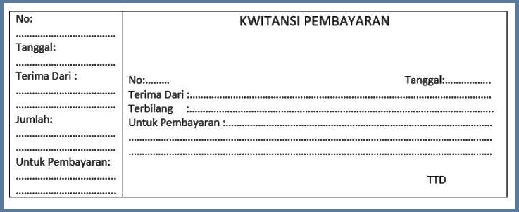 Detail Contoh Bukti Kwitansi Nomer 11