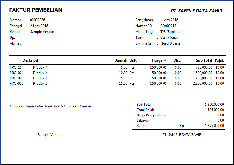 Detail Contoh Bukti Penerimaan Barang Nomer 45