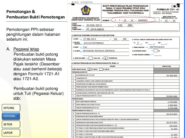 Detail Contoh Bukti Potong Pajak Nomer 25