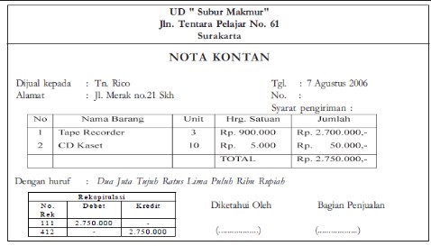 Contoh Bukti Transaksi Perusahaan Jasa - KibrisPDR