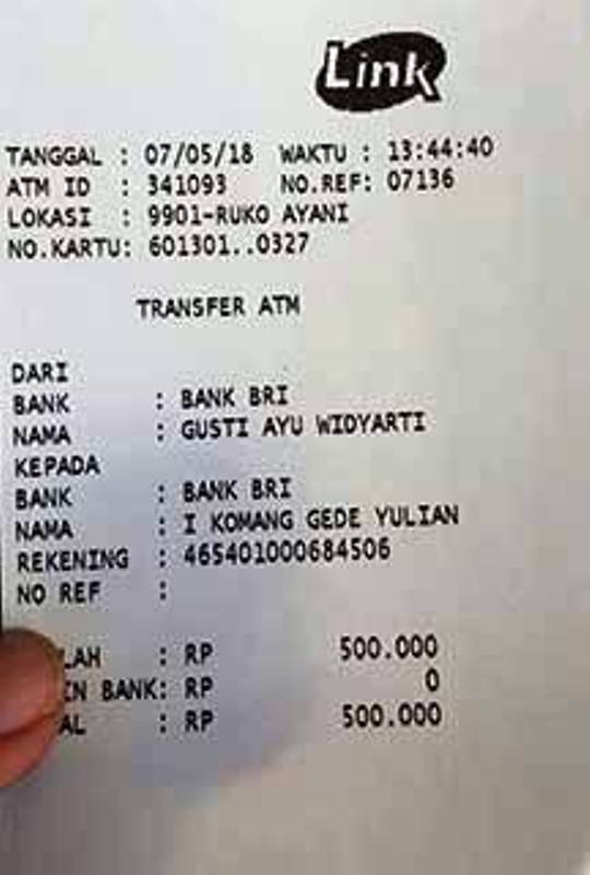 Detail Contoh Bukti Transfer Nomer 22