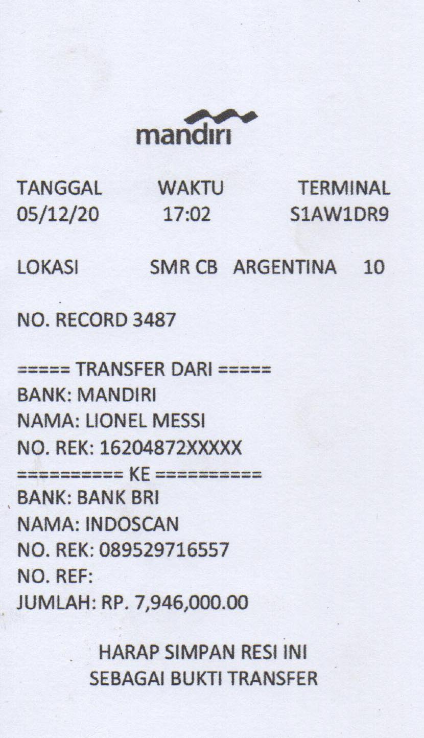 Detail Contoh Bukti Transfer Nomer 46