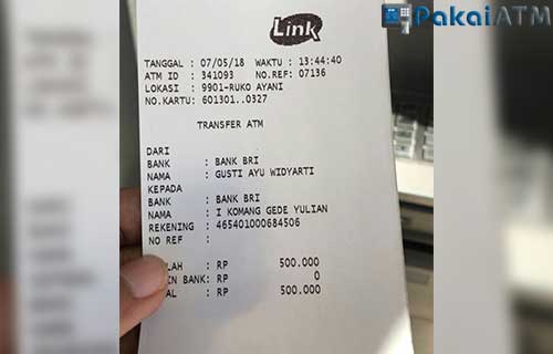 Detail Contoh Bukti Transfer Bri Nomer 2