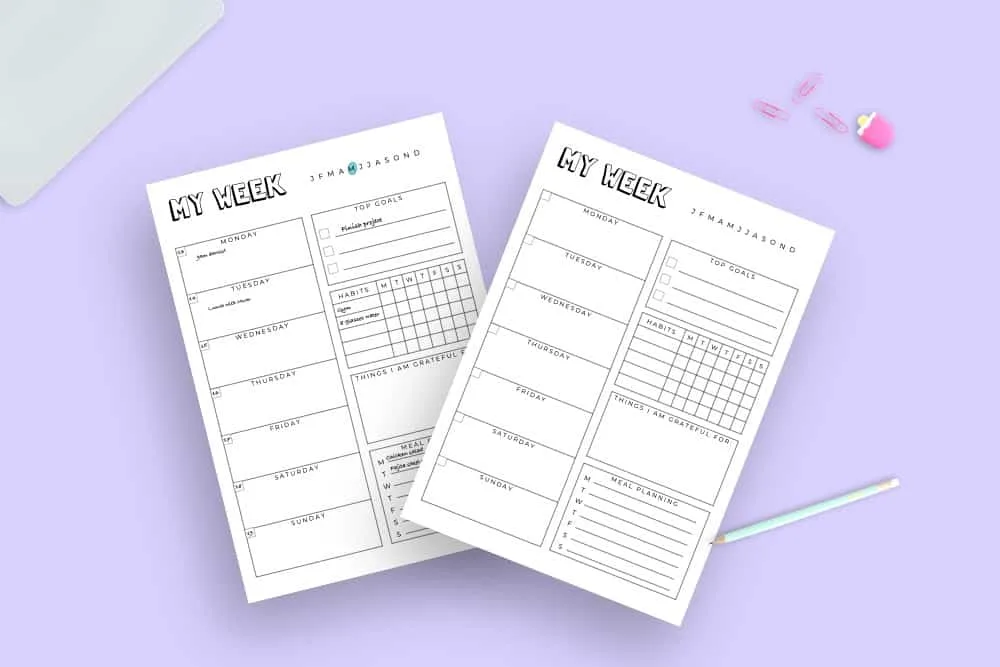 Detail Contoh Bullet Journal Simple Nomer 30