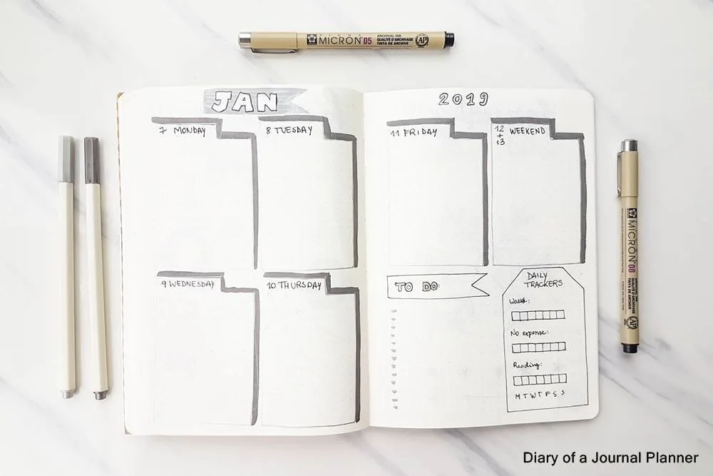 Detail Contoh Bullet Journal Simple Nomer 31