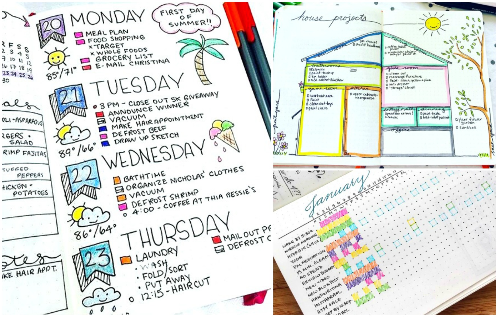 Detail Contoh Bullet Journal Simple Nomer 44