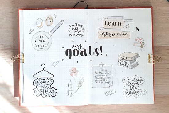 Detail Contoh Bullet Journal Simple Nomer 6