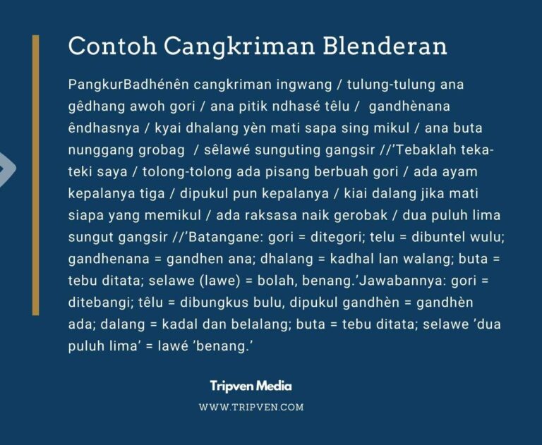 Detail Contoh Cangkriman Blenderan Nomer 2