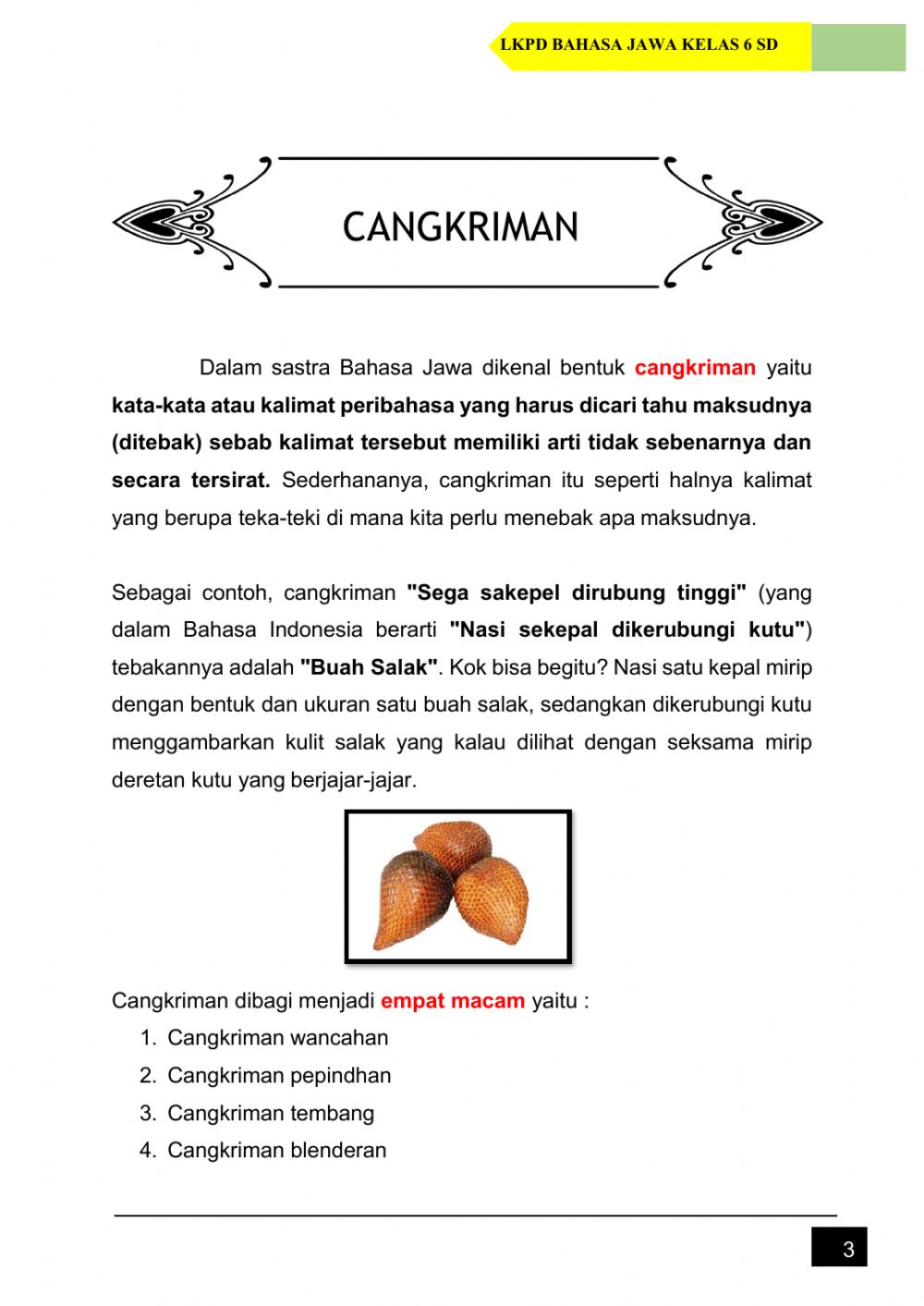 Detail Contoh Cangkriman Pepindhan Nomer 12