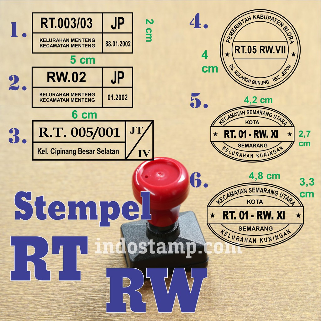 Detail Contoh Cap Rt Nomer 3