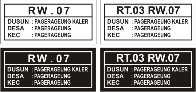 Detail Contoh Cap Rt Nomer 10
