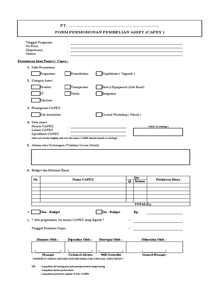 Detail Contoh Capital Expenditure Nomer 26
