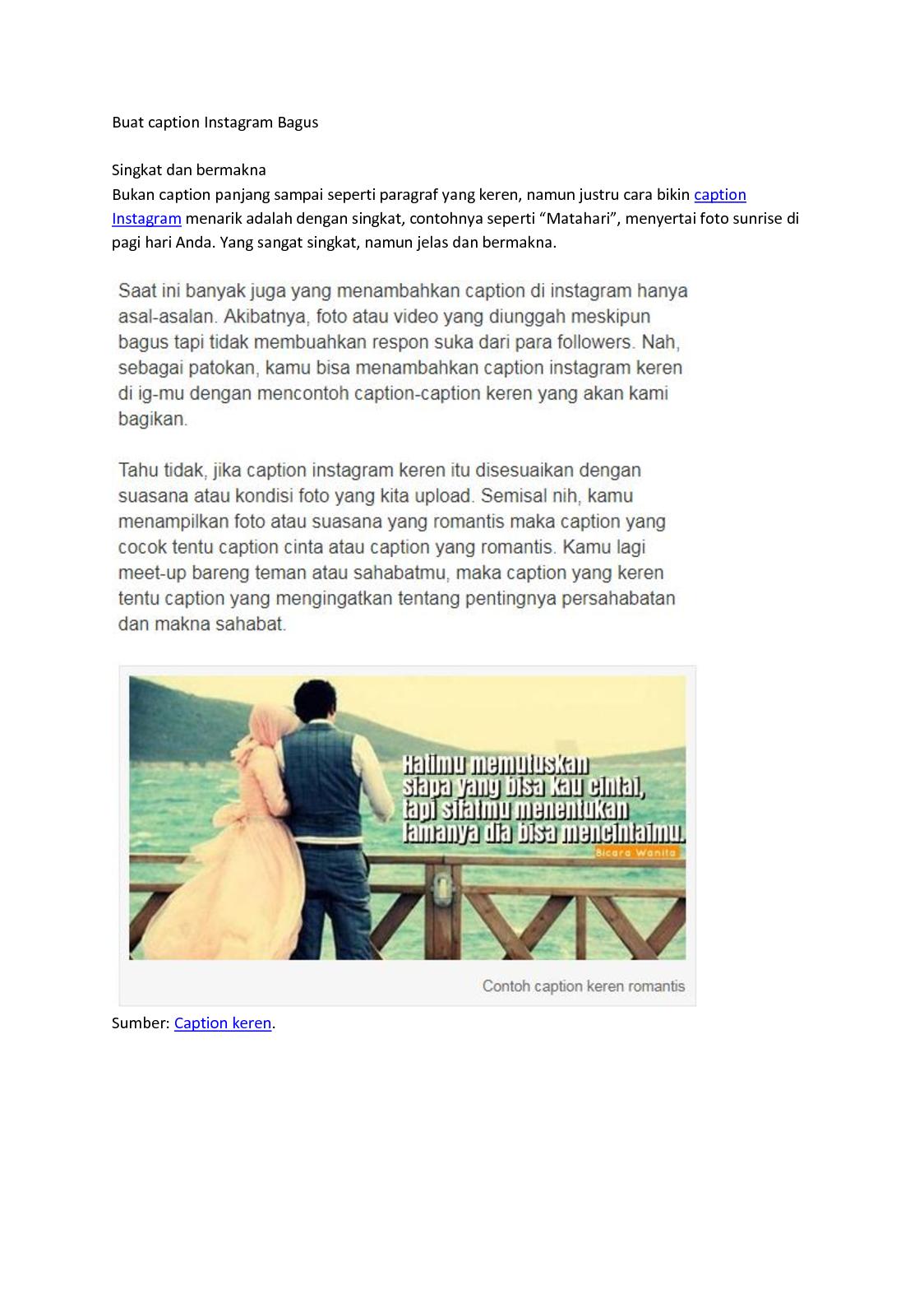 Detail Contoh Caption Menarik Nomer 50