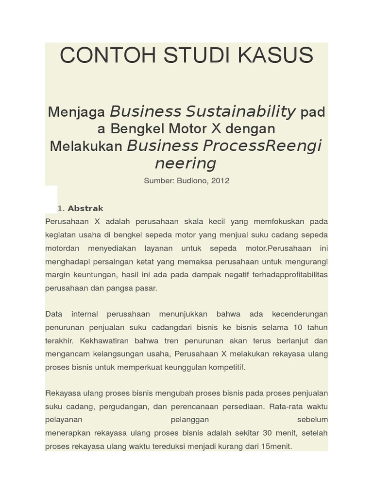 Detail Contoh Case Study Nomer 49