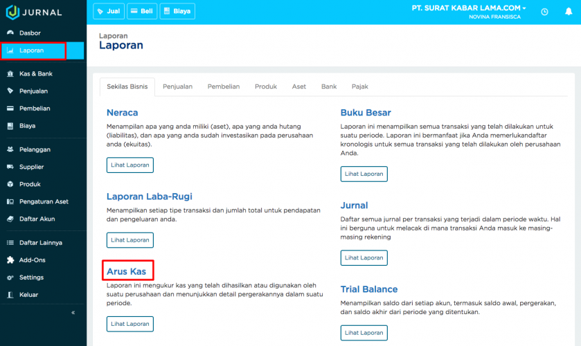 Detail Contoh Cash Flow Proyek Nomer 27