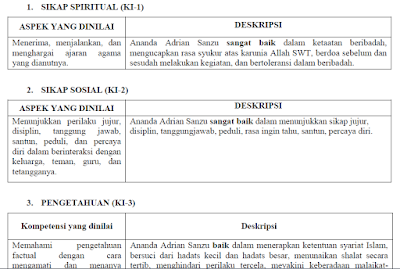 Detail Contoh Catatan Guru Di Raport Tk Nomer 30