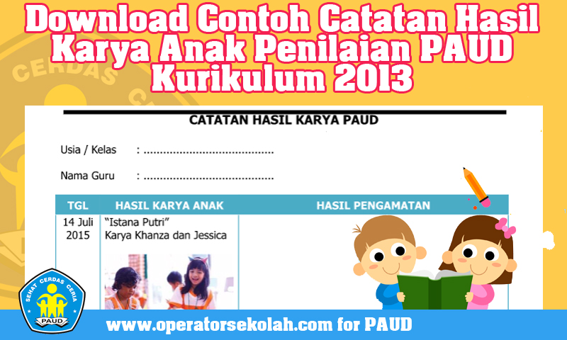 Detail Contoh Catatan Hasil Karya Anak Paud Nomer 6