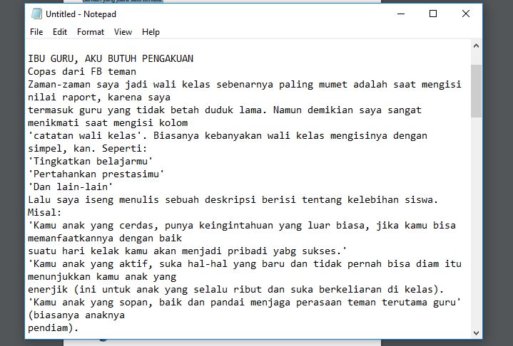 Detail Contoh Catatan Wali Kelas Di Raport Nomer 15