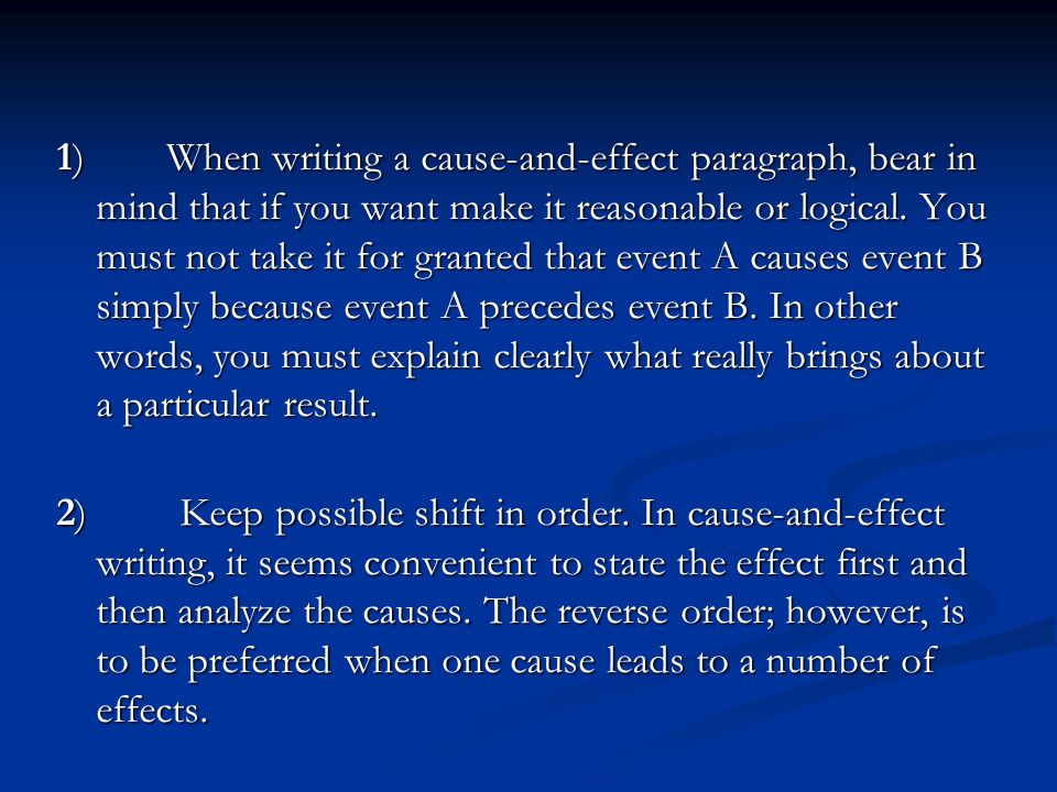 Detail Contoh Cause And Effect Paragraph Nomer 19