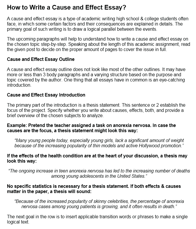 Detail Contoh Cause And Effect Paragraph Nomer 27