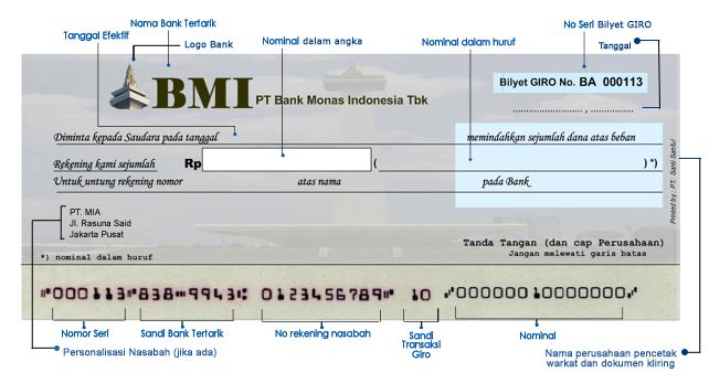 Detail Contoh Cek Atas Nama Nomer 43