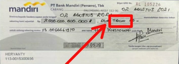 Detail Contoh Cek Kosong Koleksi Nomer 49