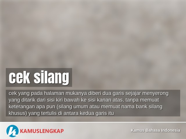 Detail Contoh Cek Silang Koleksi Nomer 40