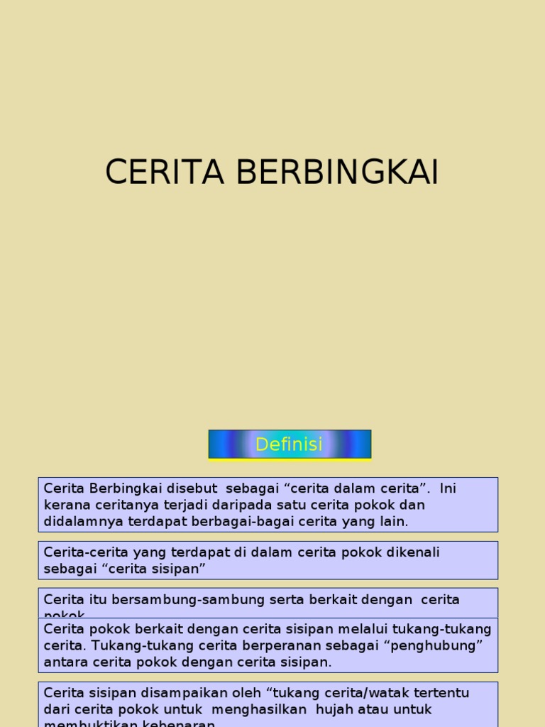 Detail Contoh Cerita Berbingkai Nomer 3