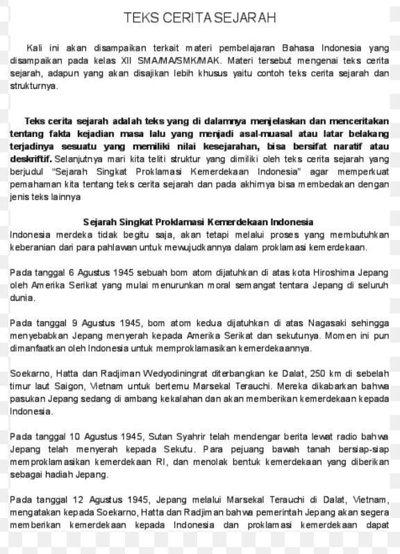 Detail Contoh Cerita Fiksi Sejarah Nomer 42