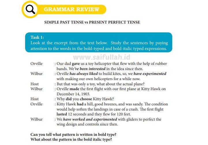 Detail Contoh Cerita Menggunakan Present Perfect Tense Nomer 39