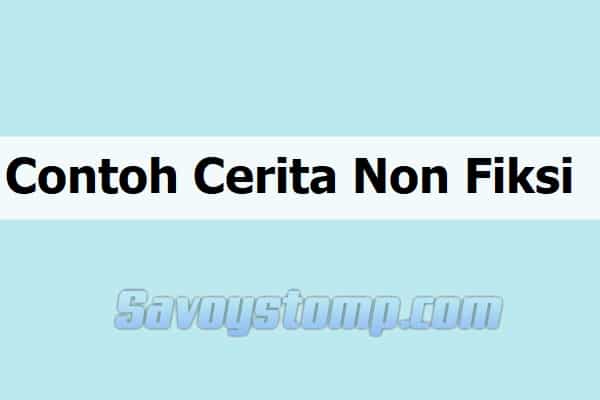 Detail Contoh Cerita Non Fiksi Nomer 16