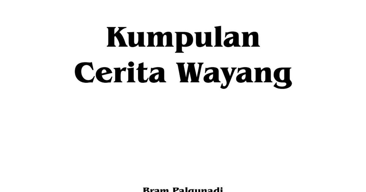 Detail Contoh Cerita Wayang Nomer 47