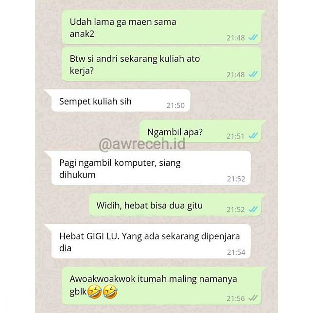 Detail Contoh Chat Asik Nomer 8