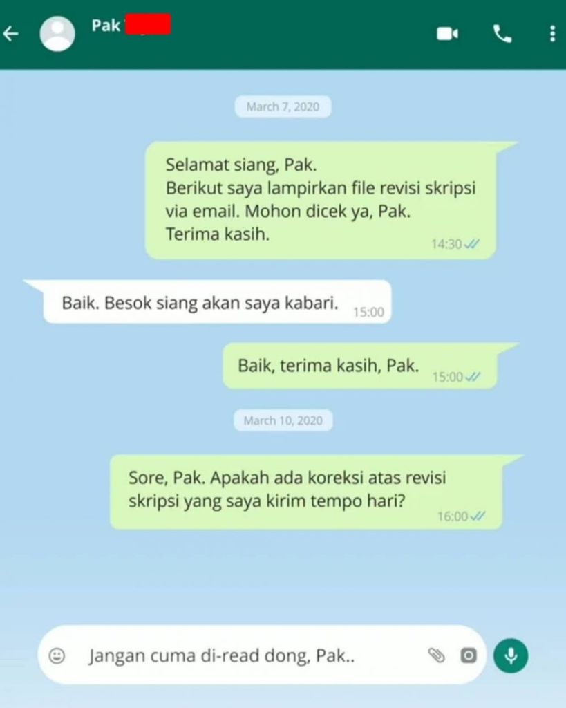 Detail Contoh Chat Dosen Nomer 44