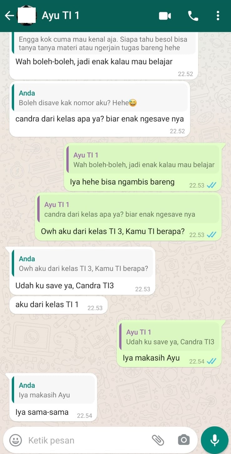 Detail Contoh Chat Kenalan Nomer 47