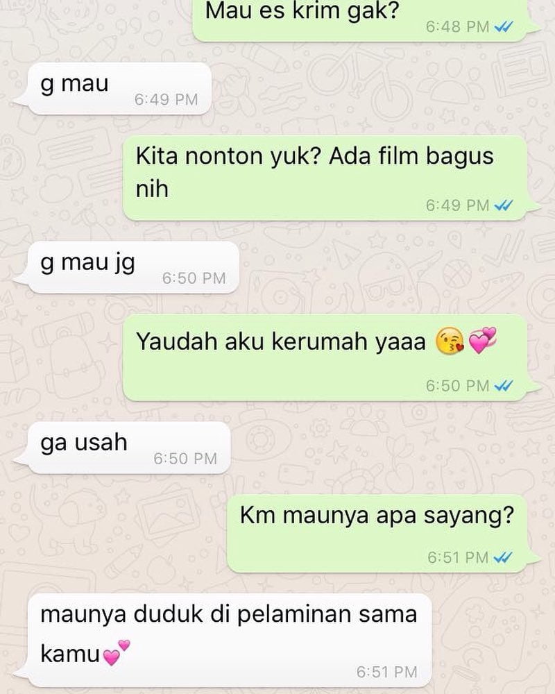 Detail Contoh Chatting Dengan Gebetan Nomer 51