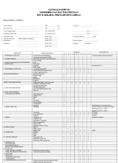 Detail Contoh Clinical Pathway Nomer 39