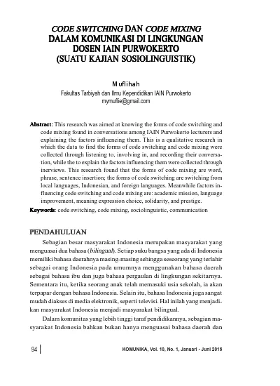 Detail Contoh Code Switching Nomer 39