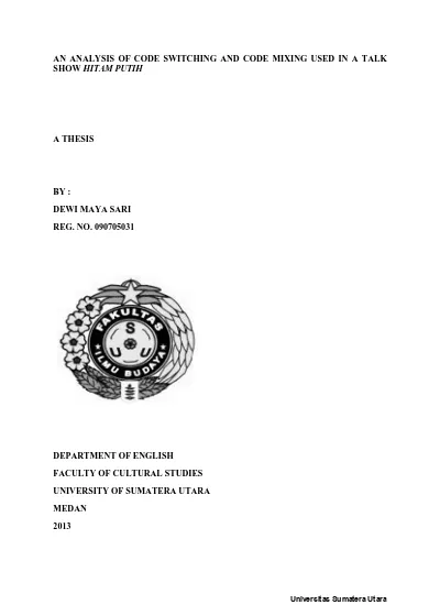 Detail Contoh Code Switching Nomer 42